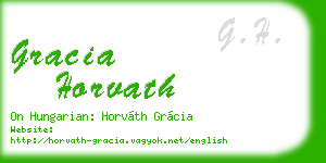 gracia horvath business card