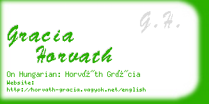 gracia horvath business card